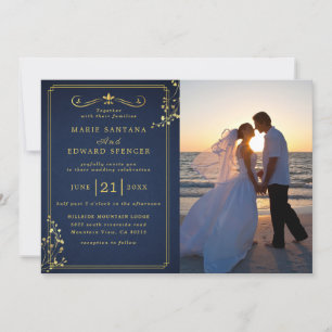 Hochzeit personalisiertes Foto Einladung