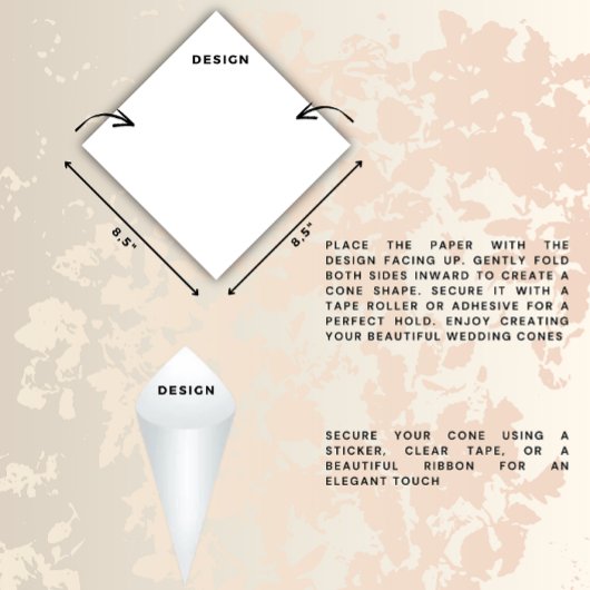 Hochzeit Petal Cones Holders Confetti Toss Zeremon