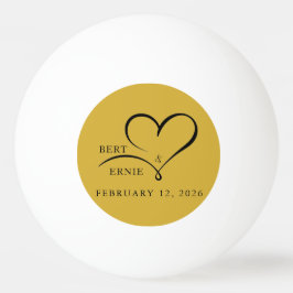 Hochzeit Ping Pong Ball Benutzerdefinierter Text L Tischtennisball