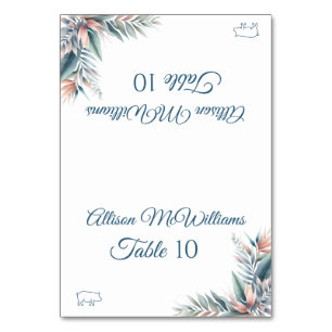 Hochzeit Platzkarte Tropical Dream Pork Icon- Tischnummer