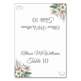 Hochzeit Platzkarte-Tropical Elegance-Pork Icon- Tischnummer