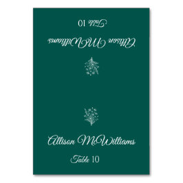 Hochzeit Platzkarte-Vegetarian-Wildblume Elegante Tischnummer