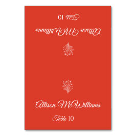 Hochzeit Platzkarte-Vegetarian-Wildblume Elegante Tischnummer