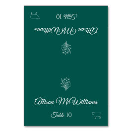 Hochzeit Platzkarte-Wildblume Elegance-Meat- Tischnummer