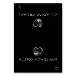 Hochzeit Platzkarten-Rosa Herz-Vegetarisches Symbo Tischnummer