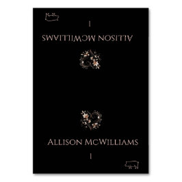 Hochzeit Platzkarten-Schweinefick Icon-Rose Gold-B Tischnummer