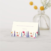 Hochzeit Platzkarten-Wildblume-Symphonie- Platzkarte (Vorderseite)