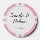 Hochzeit Poker Chip Geschenke (Vorderseite)