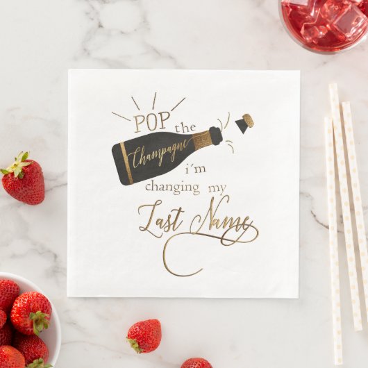 Hochzeit-Pop Serviette (Beispiel)