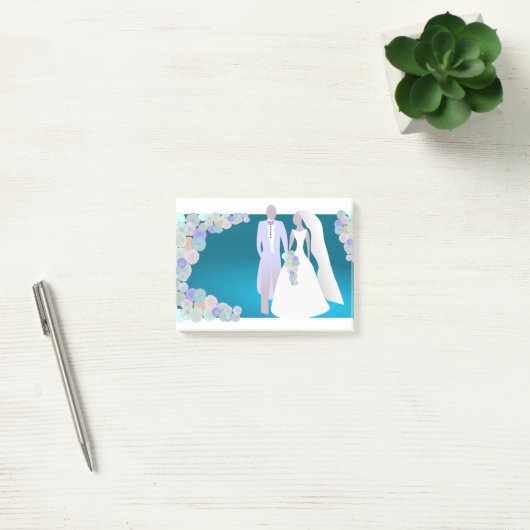 Hochzeit Post-it Klebezettel (Büro)