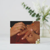 Hochzeit Postkarte (Stehend Vorderseite)