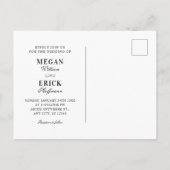 Hochzeit Postkarte (Rückseite)
