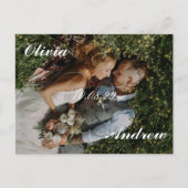 Hochzeit Postkarte (Vorderseite)