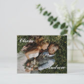 Hochzeit Postkarte (Stehend Vorderseite)