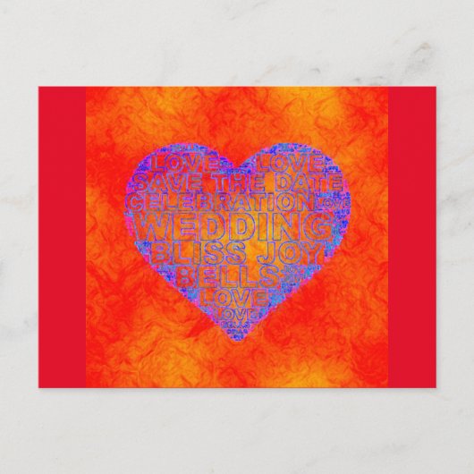 HOCHZEIT POSTKARTE (Vorderseite)