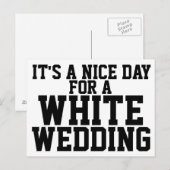 HOCHZEIT POSTKARTE (Vorne/Hinten)