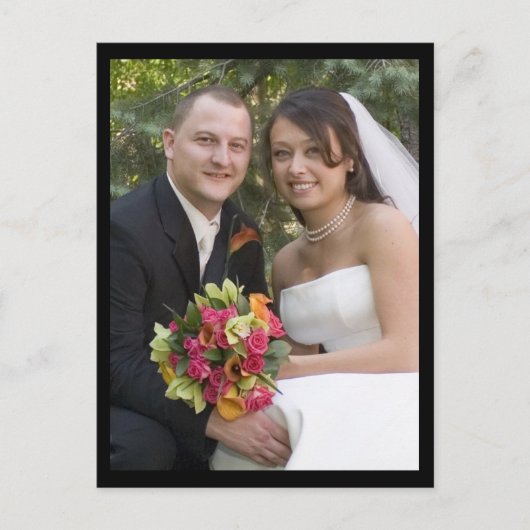 Hochzeit Postkarte (Vorderseite)