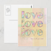 Hochzeit Postkarte (Vorne/Hinten)