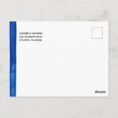 Hochzeit Postkarte verschoben (Rückseite)