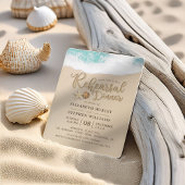 Hochzeit Probe Abendessen Sommerstrand Starfish Einladung