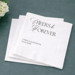 Hochzeit 'Prost auf die Ewigkeit' Serviette