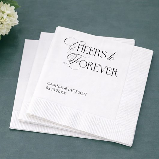 Hochzeit 'Prost auf die Ewigkeit' Serviette