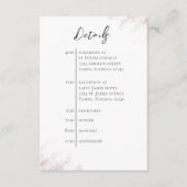 Hochzeit QR-Code Einfache Burgundy-Timeline Begleitkarte (Vorderseite)