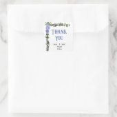 Hochzeit Quadratischer Aufkleber (Tasche)