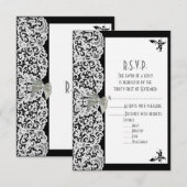 Hochzeit R.S.V.P. RSVP Karte (Vorne/Hinten)