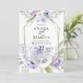 Hochzeit | Rahmen für die Anemon-Blume Einladung (Stehend Vorderseite)