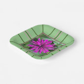 Hochzeit "Raspberry Bee Balm" Pappteller (Gewinkelt)