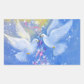 Hochzeit Rechteckiger Aufkleber (Vorderseite)