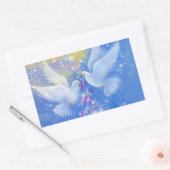 Hochzeit Rechteckiger Aufkleber (Umschlag)