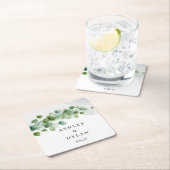 Hochzeit Rechteckiger Pappuntersetzer (Vor Ort)