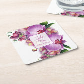 Hochzeit Rechteckiger Pappuntersetzer (angewinkelt)