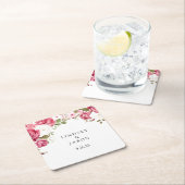 Hochzeit Rechteckiger Pappuntersetzer (Vor Ort)