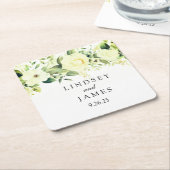 Hochzeit Rechteckiger Pappuntersetzer (angewinkelt)