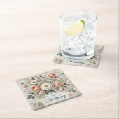 Hochzeit Rechteckiger Pappuntersetzer (Vor Ort)