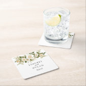 Hochzeit Rechteckiger Pappuntersetzer (Vor Ort)