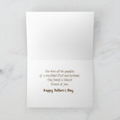 Hochzeit, Religiöse Vatertagskompetenzen Karte (Innenseite)