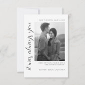 Hochzeit rette die Einladung I Elegante Hochzeit (Vorderseite)