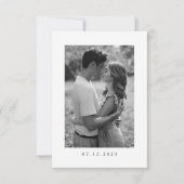 Hochzeit rette die Einladung I Elegante Hochzeit (Vorderseite)