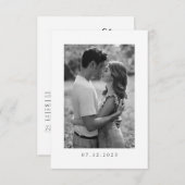 Hochzeit rette die Einladung I Elegante Hochzeit (Vorne/Hinten)