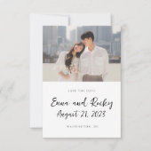 Hochzeit rette die Einladung I Elegante Hochzeit (Vorderseite)