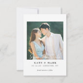 Hochzeit rette die Einladung I Elegante Hochzeit (Vorderseite)