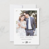 Hochzeit rette die Einladung I Elegante Hochzeit (Vorderseite)