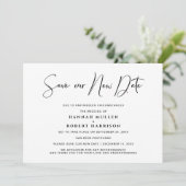 Hochzeit Rette unseren neuen Terminverschiebungsmi Ankündigung (Stehend Vorderseite)