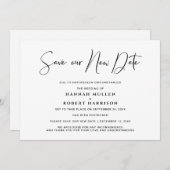 Hochzeit Rette unseren neuen Terminverschiebungsmi Ankündigung (Vorne/Hinten)