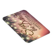 Hochzeit retten das Datum Sommer Beach Palm Tree L Magnet (Rechte Seite)