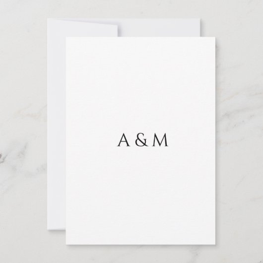 Hochzeit retten das Datum White Peace Calla Lily Save The Date (Rückseite)